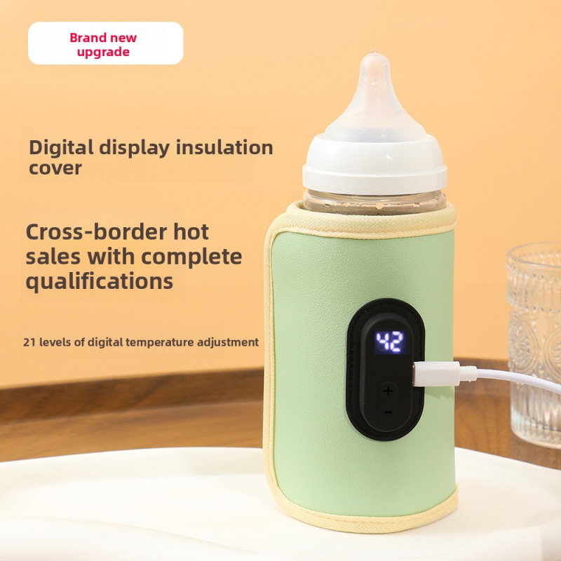 Baby Food Warmer Portable - Digital Display Baby Bottle Insulation Cove