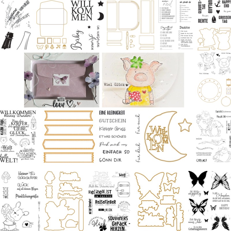 Baby Food Diary - Baby Suitcase Stamps And Dies New
