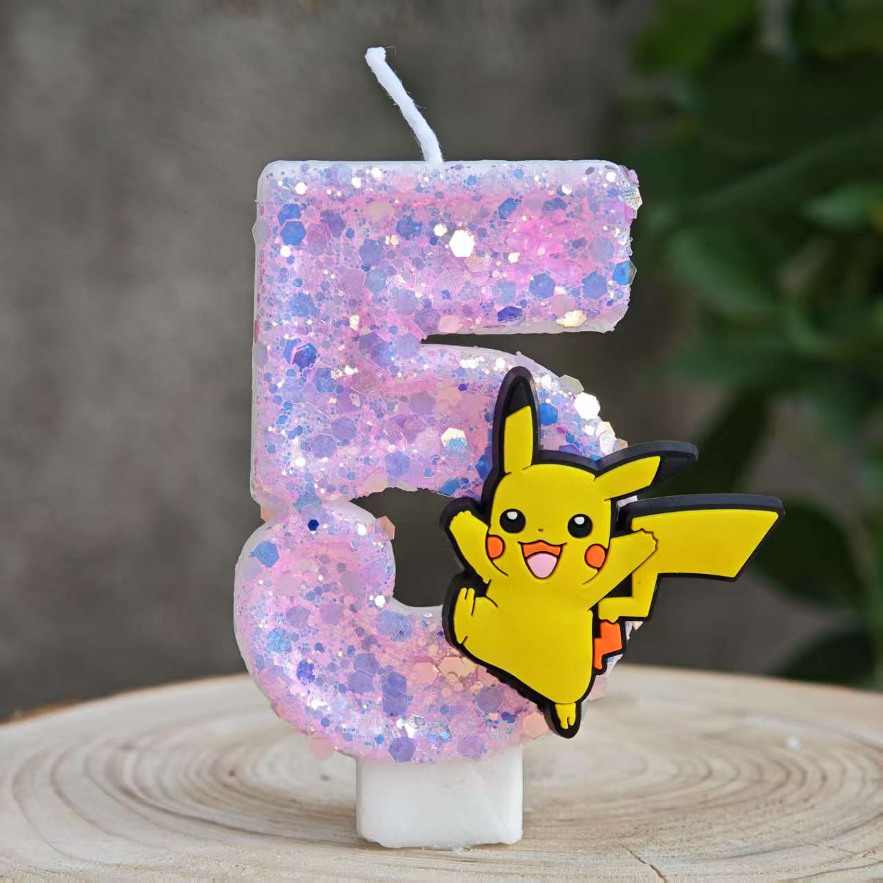 Baby 1 Year Food - Pikachu Pokémon Candles 0-9 Number Cake