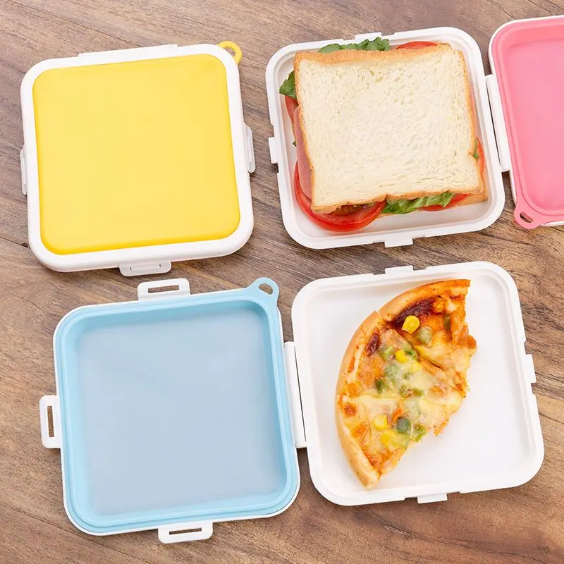 Food Pouch Reusable - 1pc Portable Sandwich Crisper Toast Storage