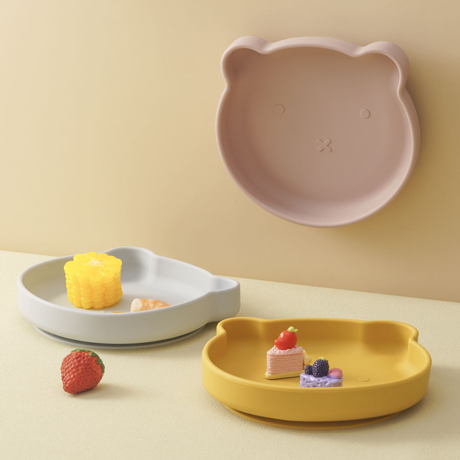 Baby Food Diary - 1Pcs Safe Silicone Dining Plate Suction