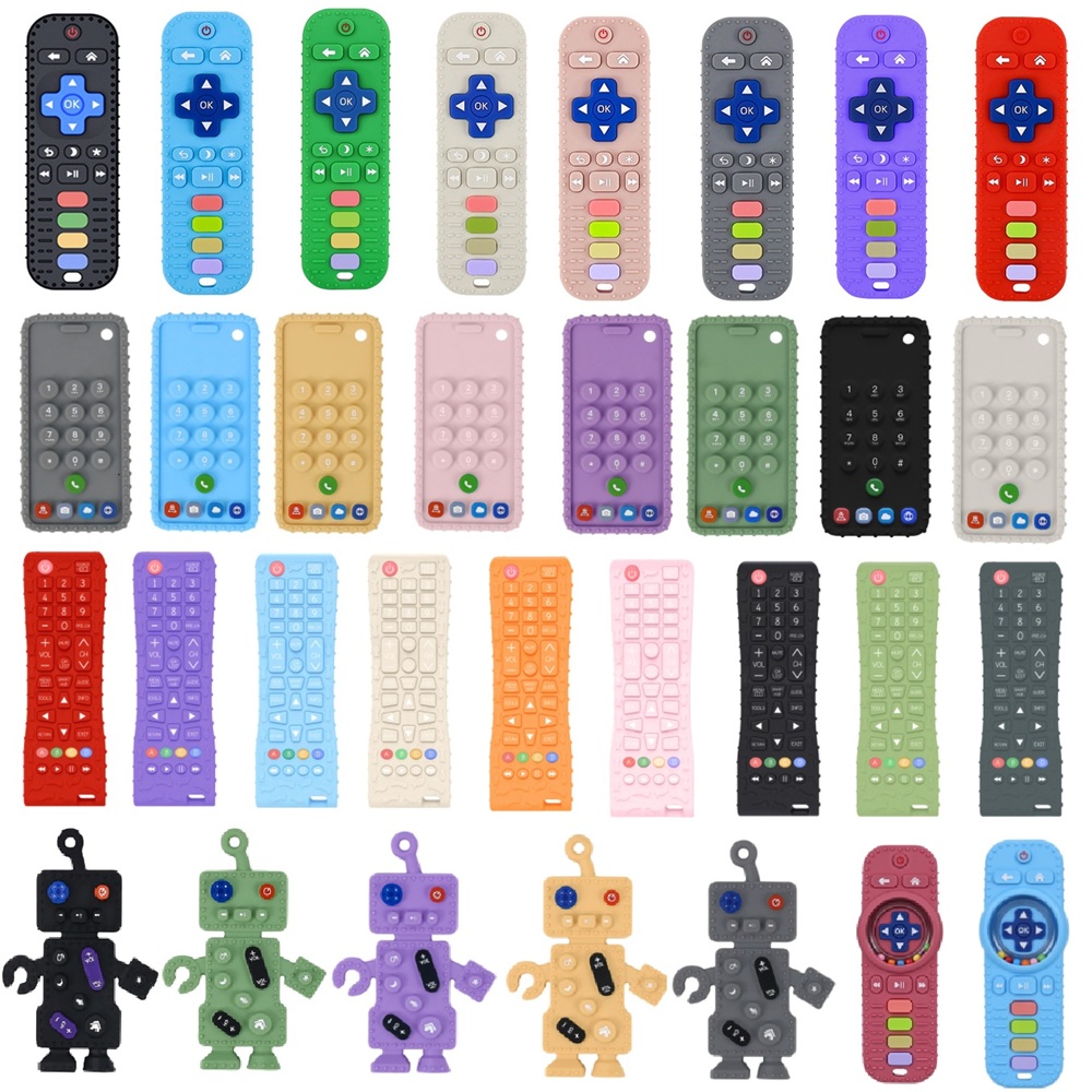 Baby 1 Year Food - 40 Styles Silicone Simulation TV Remote