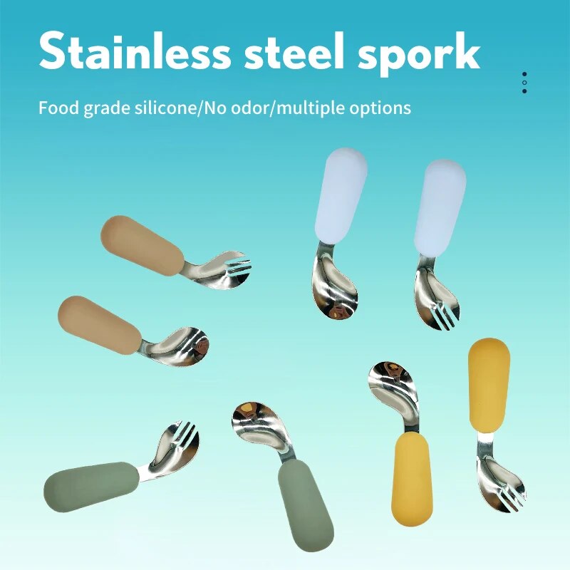Baby Spoon Fork Set 316 Stainl - Baby Food Category ulasan dan harga