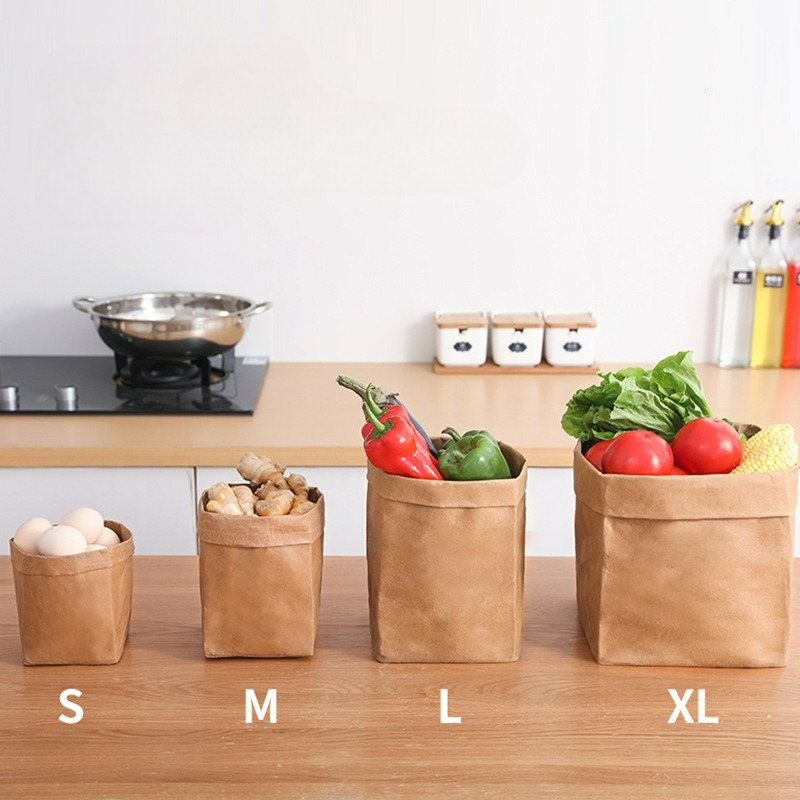 Kraft Paper Bag Washable Paper - Food Pouch Reusable ulasan dan harga