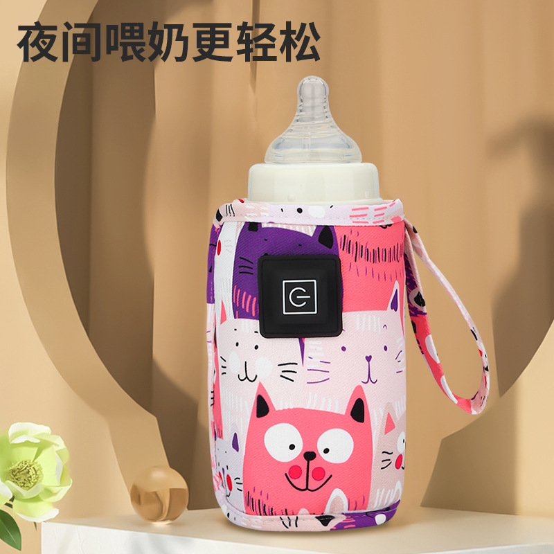 Cartoon Milk Warmer Cover Thre - Baby Food Warmer Portable ulasan dan harga