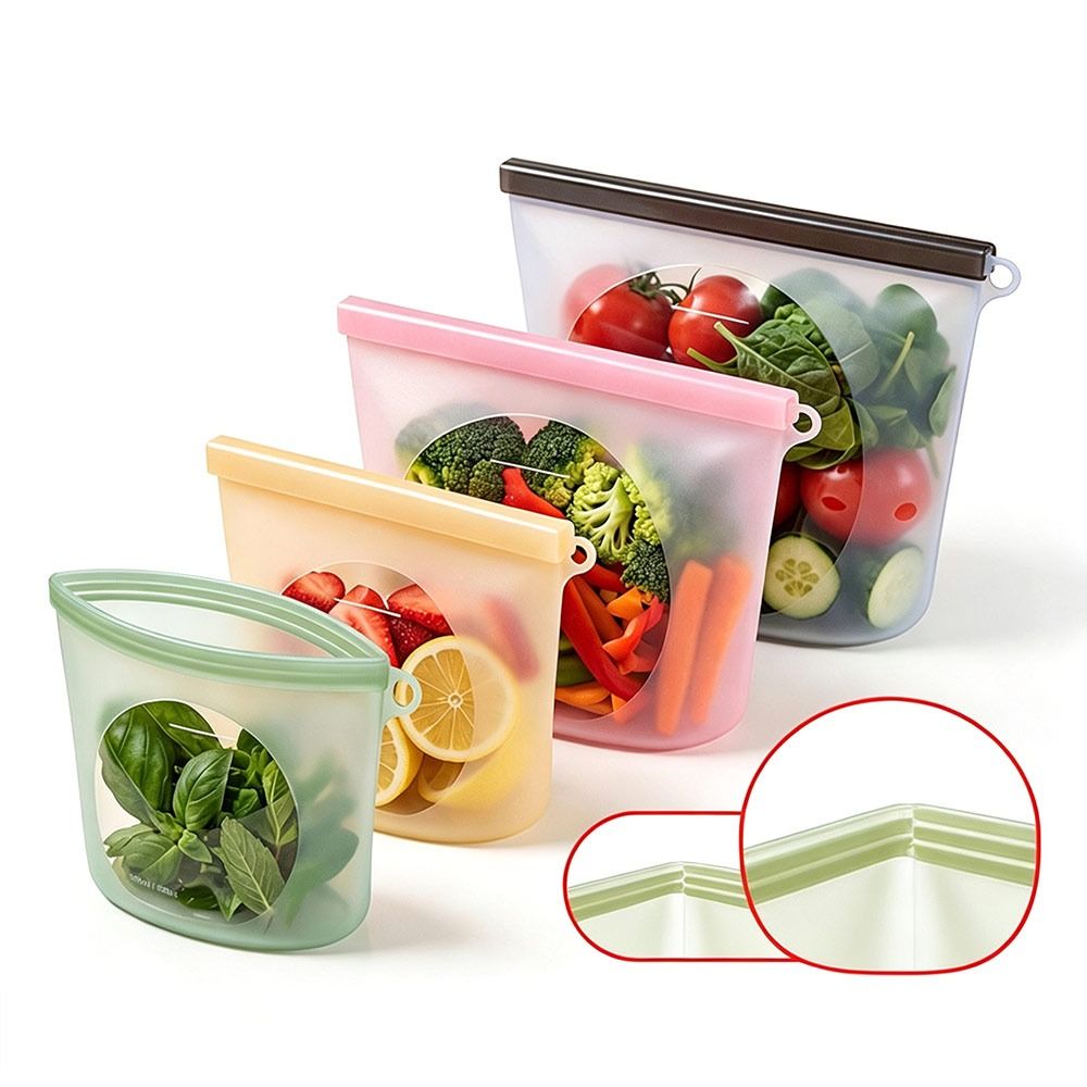 Silicone Food Preservation Bag - Food Pouch Reusable ulasan dan harga
