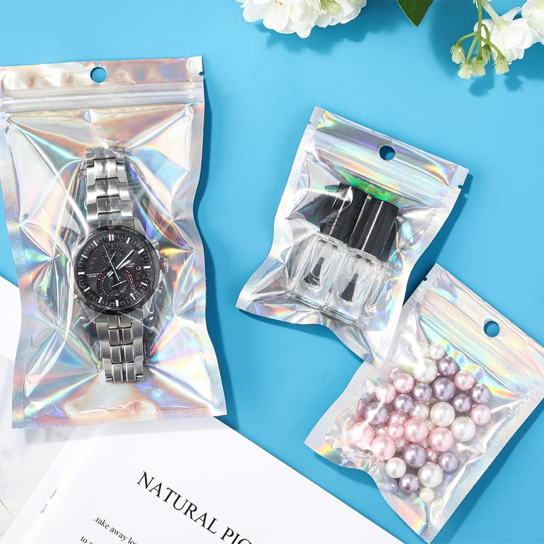 50/10PCS Laser Sealing Bags Pl - Food Pouch Reusable ulasan dan harga