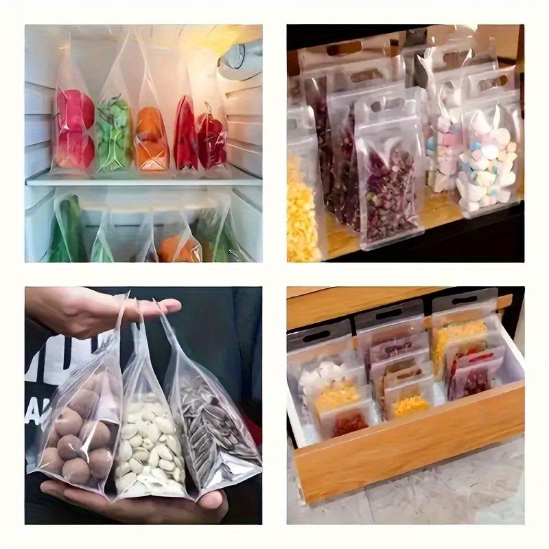 10pcs Reusable Self-Sealing Fo - Food Pouch Reusable ulasan dan harga
