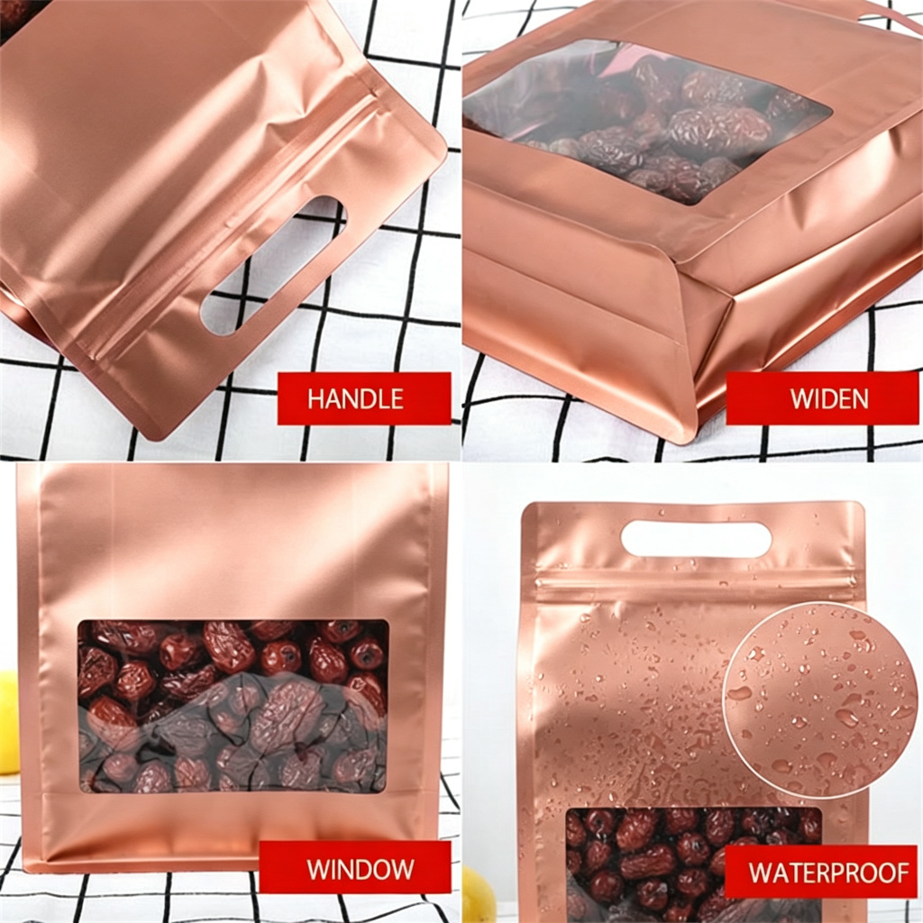 Reusable golden octagonal plas - Food Pouch Reusable ulasan dan harga