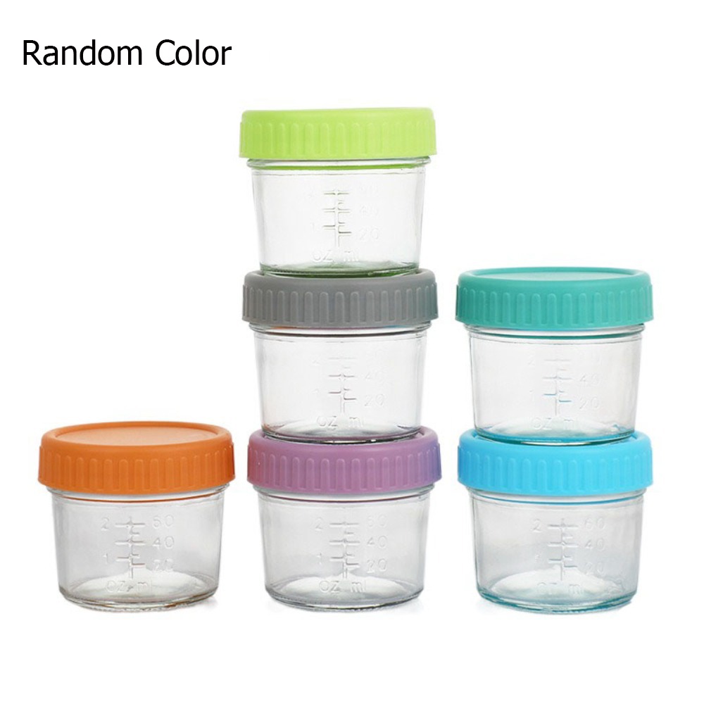 6pcs Multipurpose Glass Baby F - Baby Food Jars ulasan dan harga