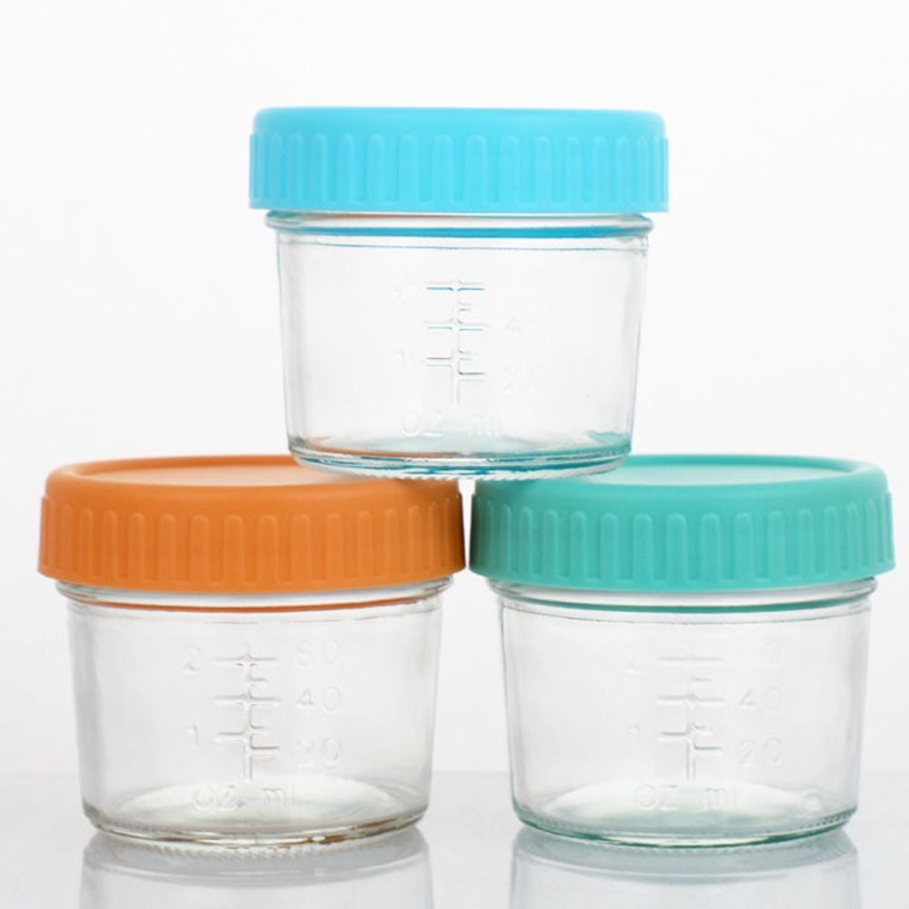6pcs Multipurpose Glass Baby F - Baby Food Jars ulasan dan harga