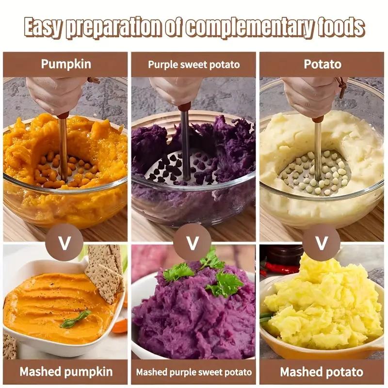 1 Piece 201 Stainless Steel Po - Baby Food With Sweet Potato ulasan dan harga