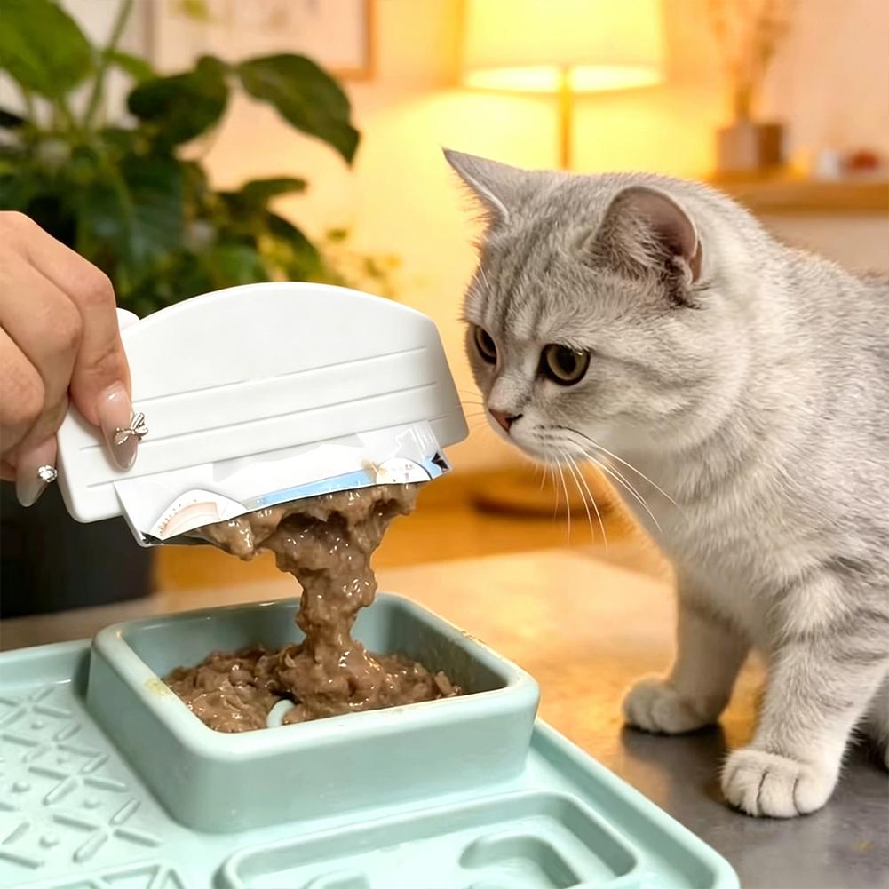 New Cat Treat Dispenser Squeez - Food Pouch Reusable ulasan dan harga