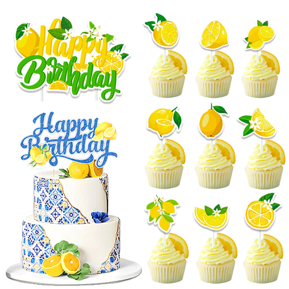 Lemon Cupcake Toppers Summer C - Baby 1 Year Food ulasan dan harga