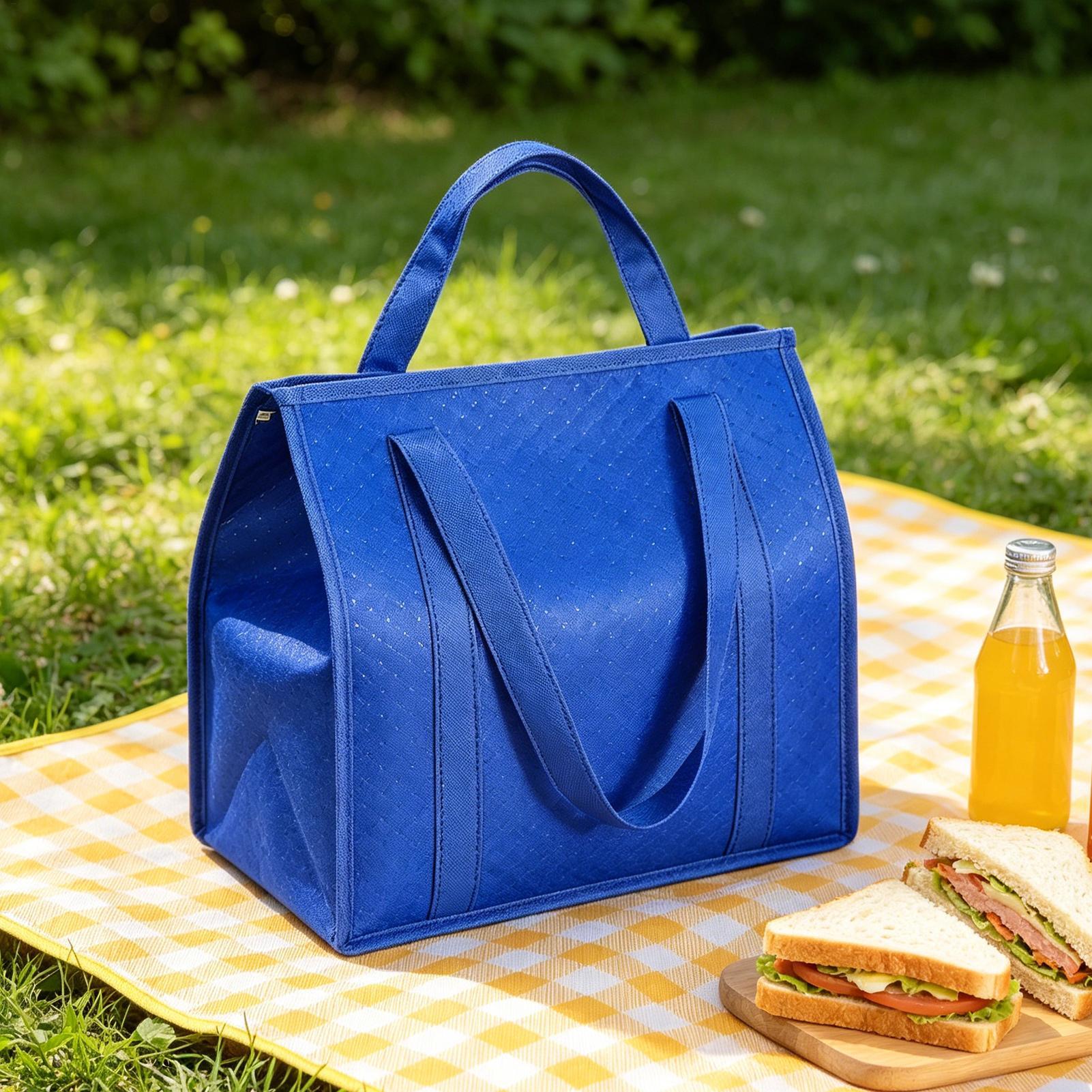 2 Pieces Insulated Grocery Bag - Food Pouch Reusable ulasan dan harga