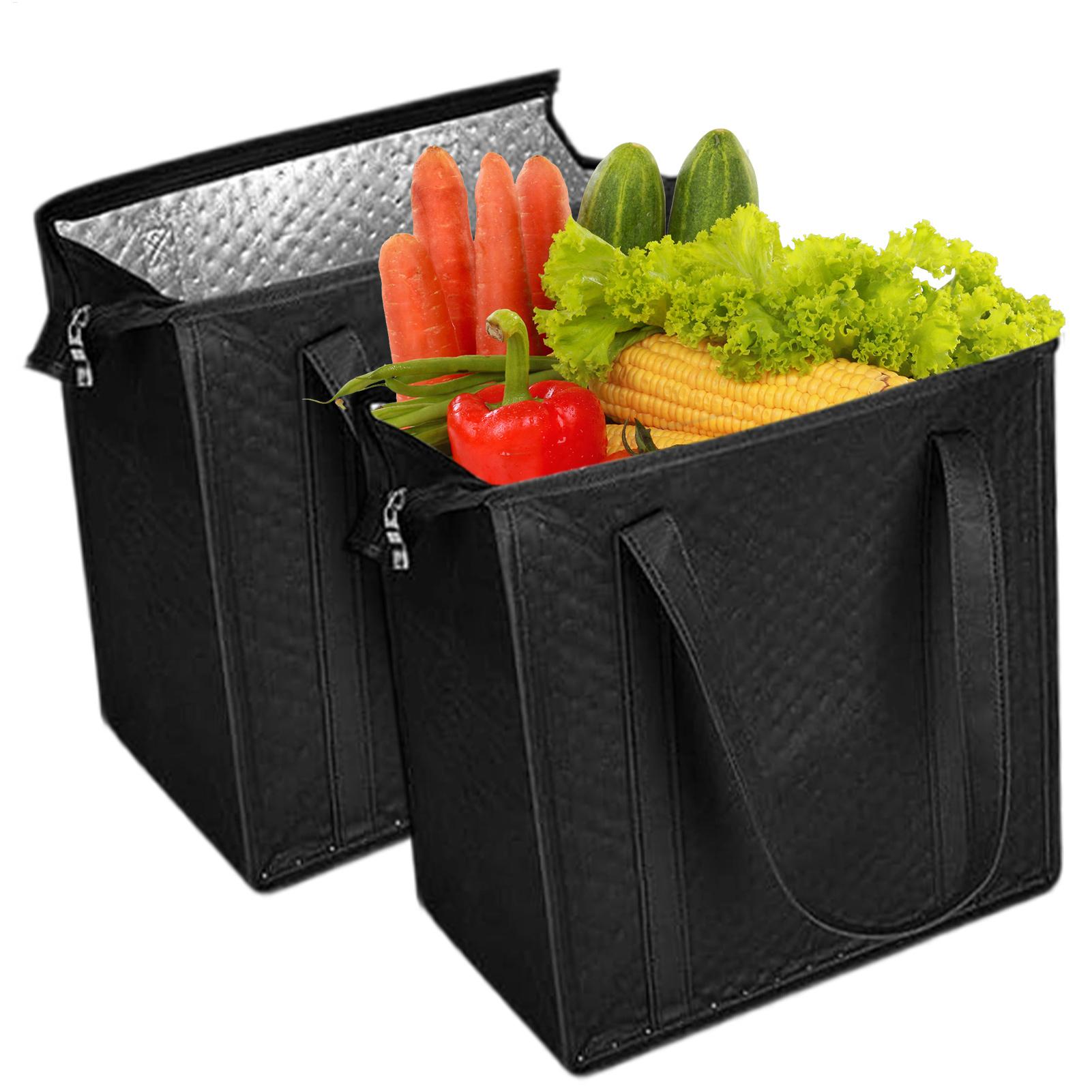 2 Pieces Insulated Grocery Bag - Food Pouch Reusable ulasan dan harga
