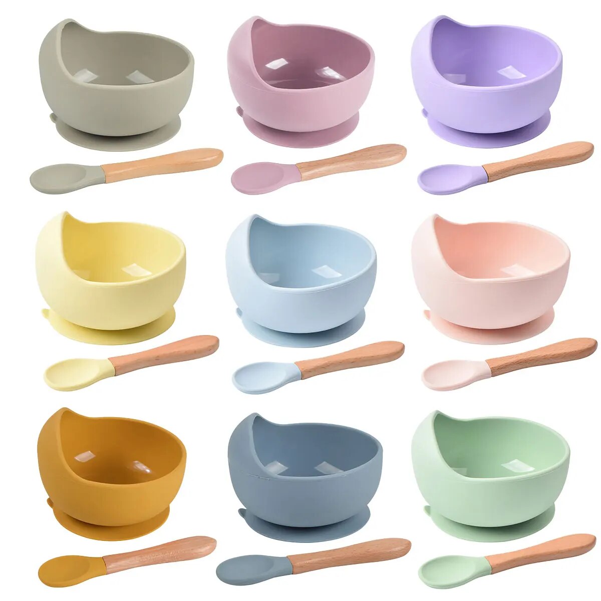 2PCS Silicone Baby Feeding Bow - Baby Food Diary ulasan dan harga