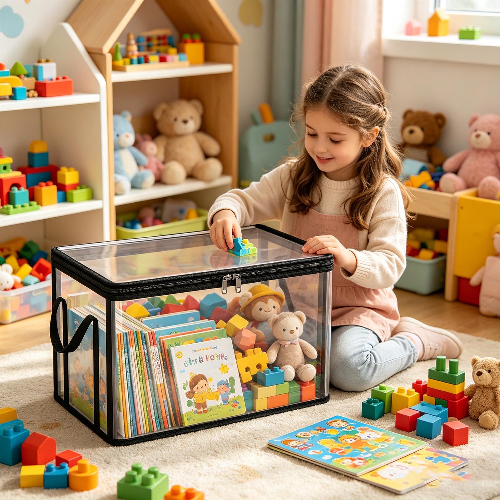 Book Storage Box Large Capacit - Food Pouch Reusable ulasan dan harga